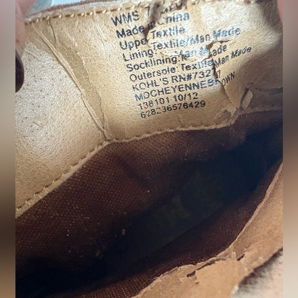 Mudd Cheyenne embroidered ankle bootie brown size 7 - Picture 7 of 8